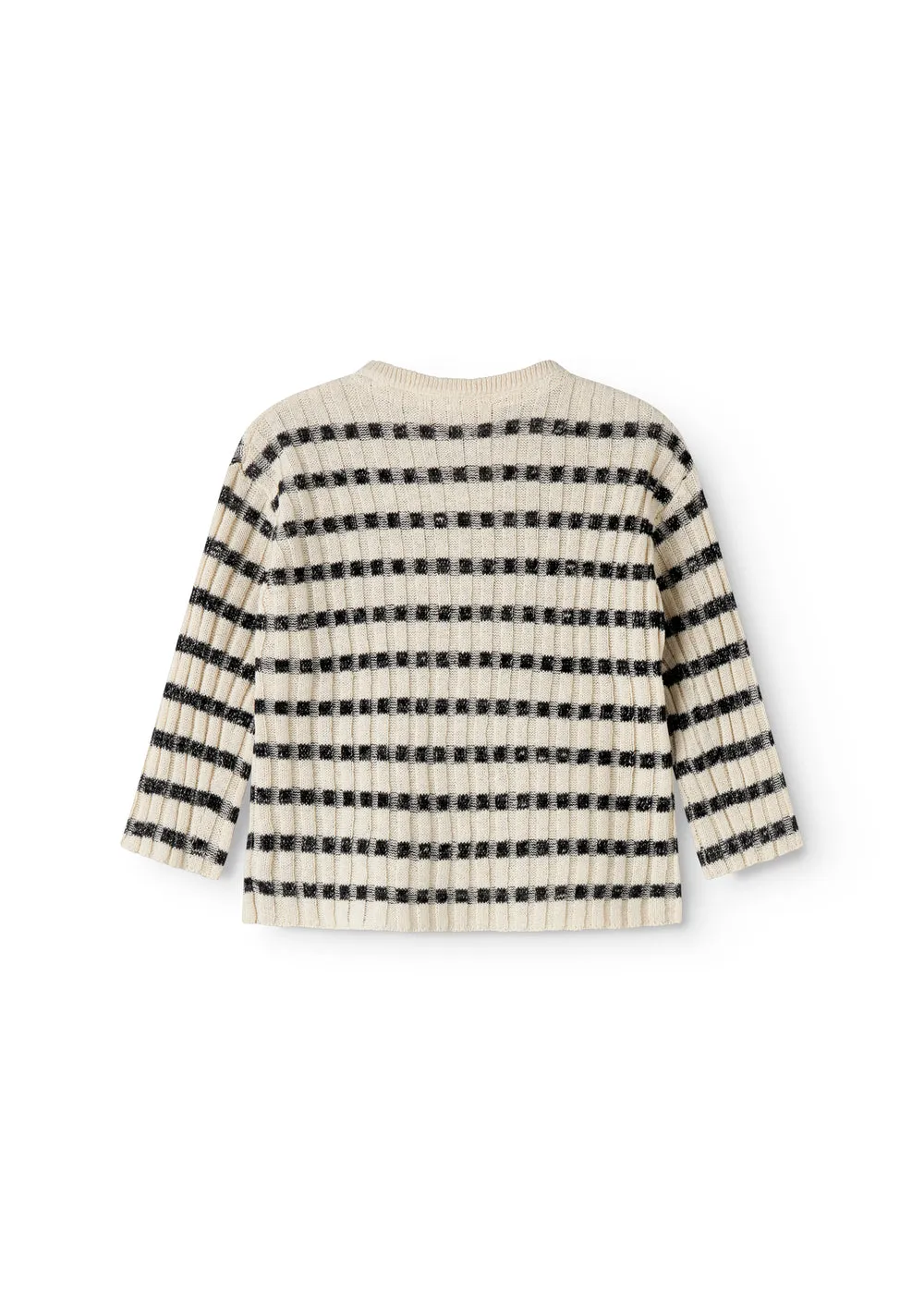 MarMar Tob B cardigan Off White Stripe strik