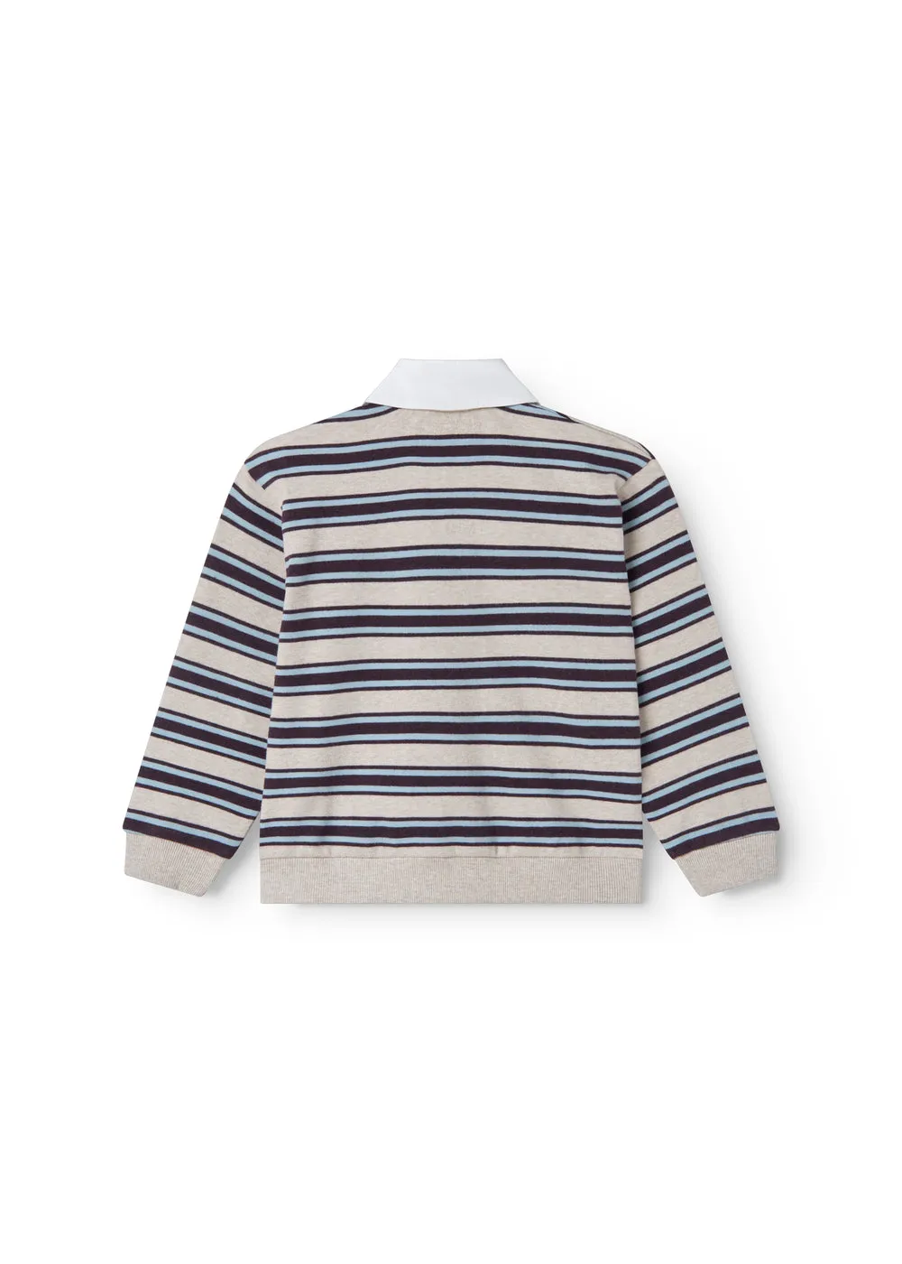 MarMar Copenhagen Thanos Polo sweatpolo College Stripe