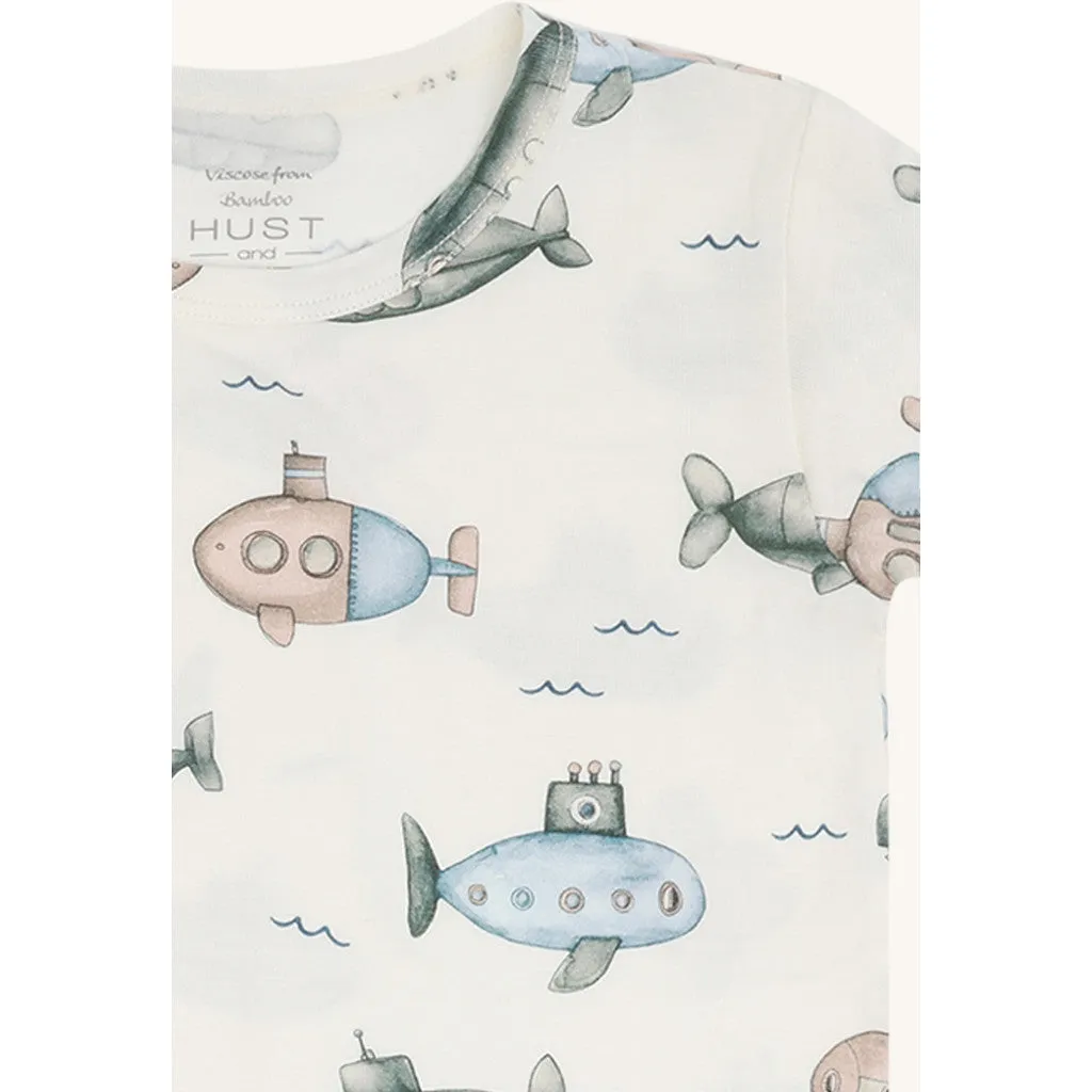 Hust & Claire Austin Submarine bluse Ivory bambus
