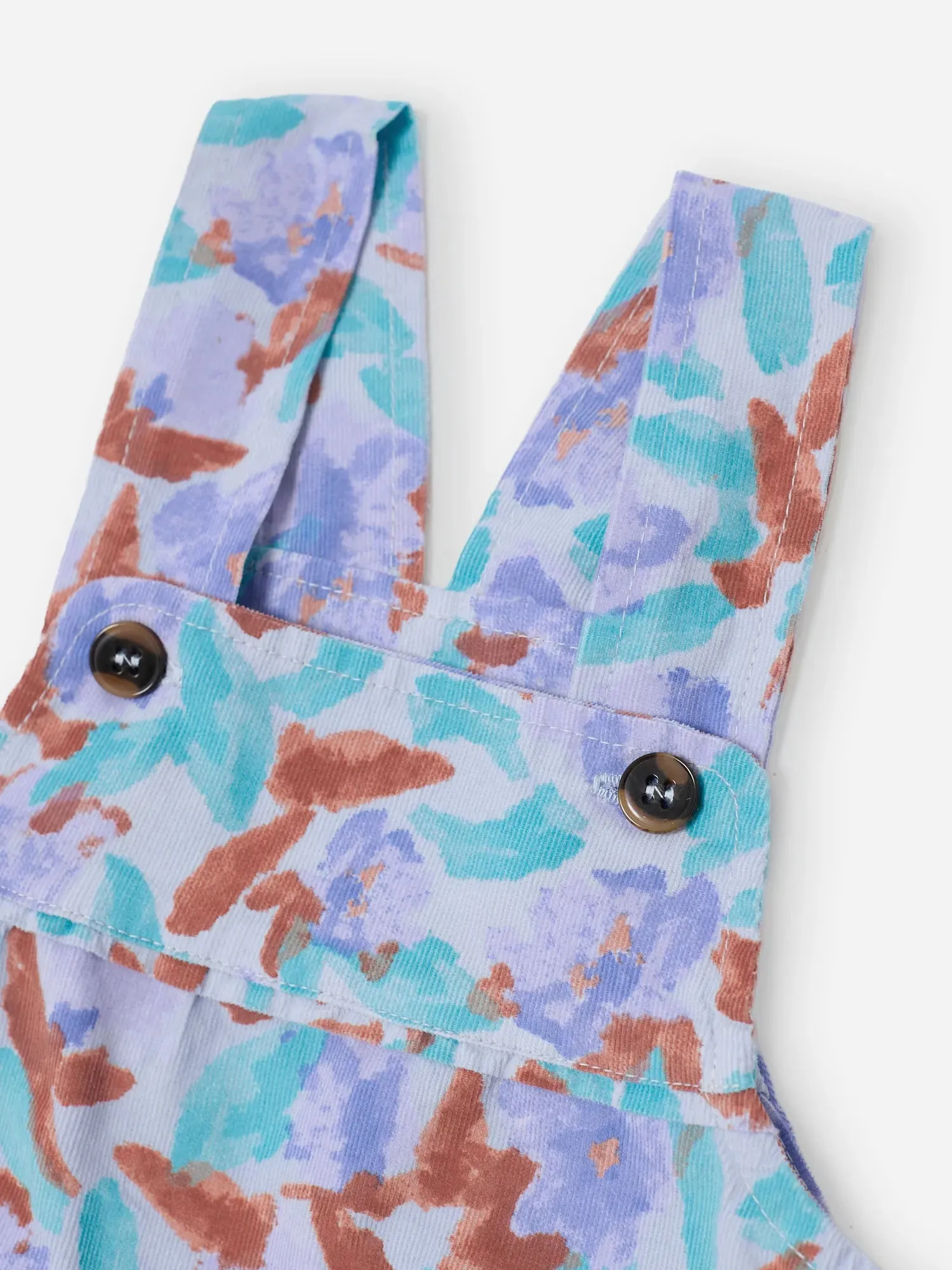 Bobo Choses Watercolor overall baby offwhite fløjl