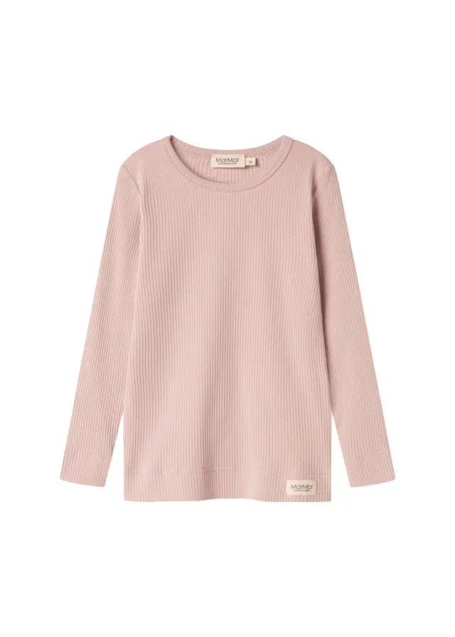 MarMar Plain Tee LS t-shirt Faded Rose langærmet