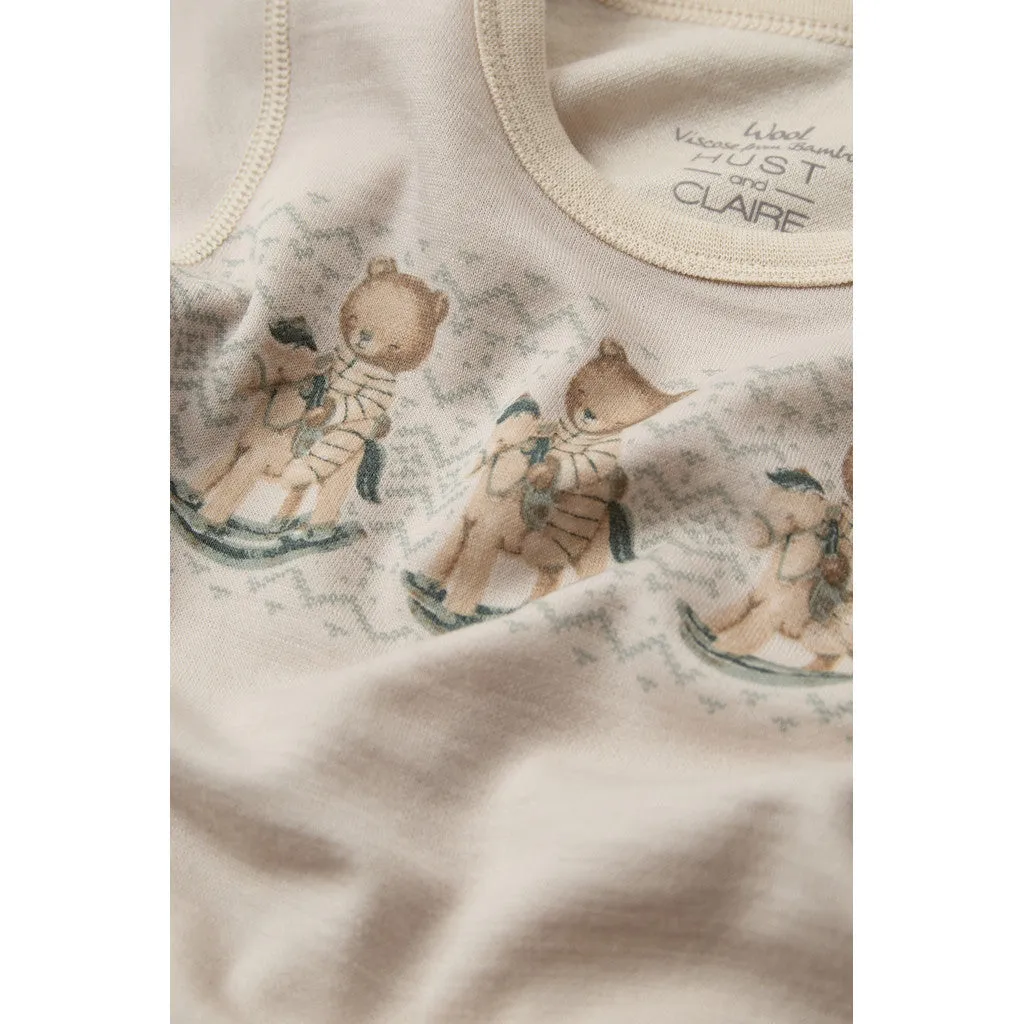 Hust & Claire Baloo Teddy body French Oak uld bambus