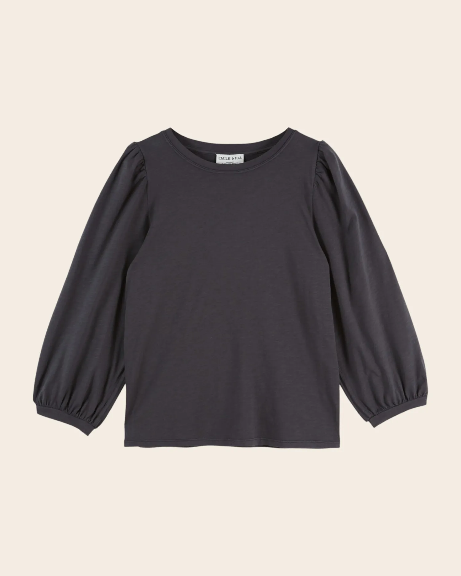 Emile et Ida dame t-shirt koksgrå økologisk