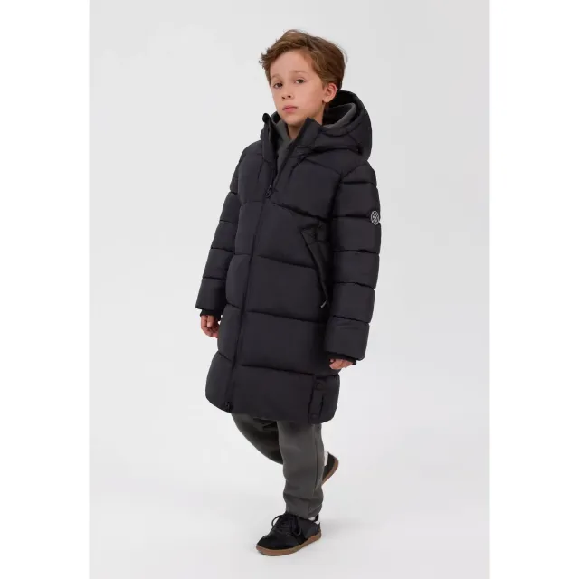 Minoti 45254 termojakke til drenge sort lang