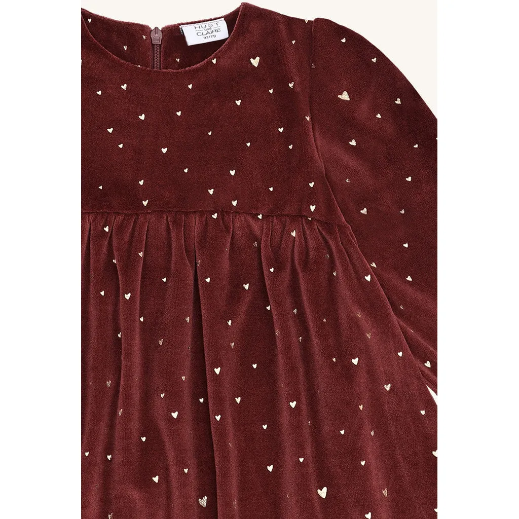 Hust & Claire HCDonna kjole New Maroon polyester