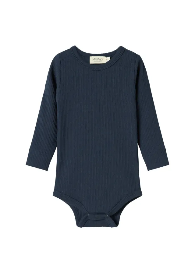 MarMar Plain Body LS bodystocking Pilot Navy modal