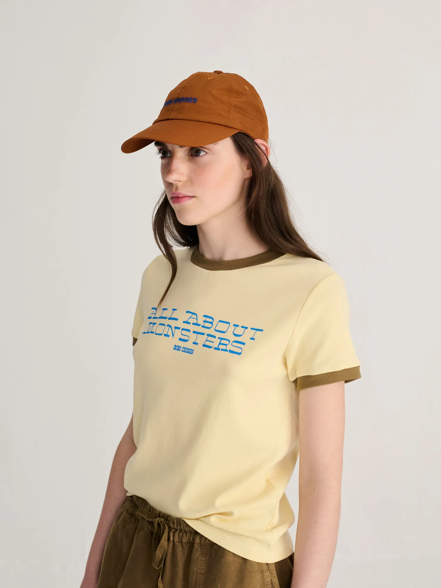 Bobo Choses Color Block technical cap kasket brun HEAD58