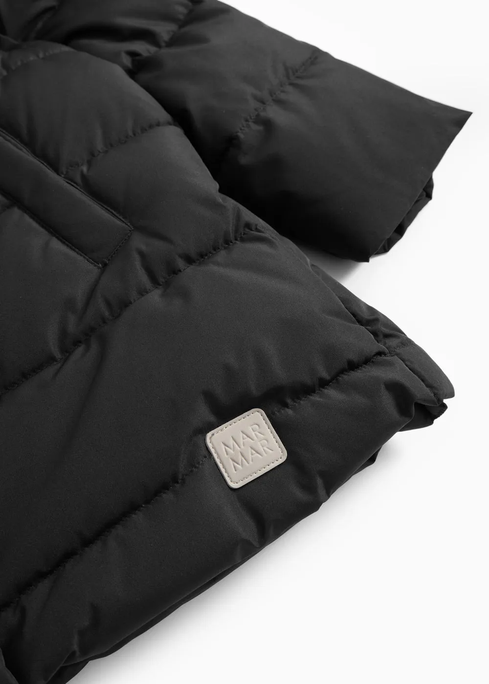MarMar Oxford Coat dunfrakke Black lang sort
