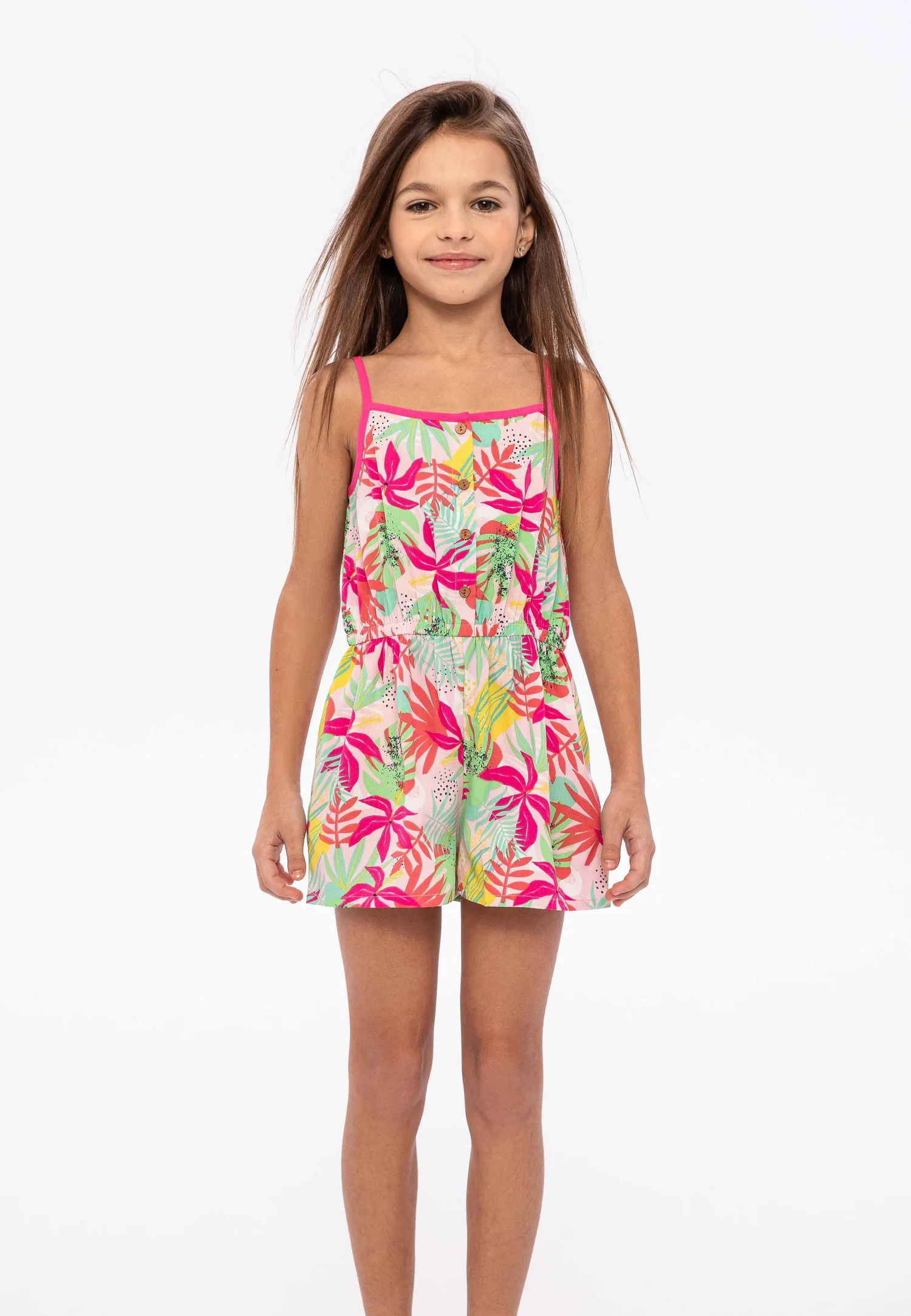 Minoti playsuit tropemønster polyester til piger