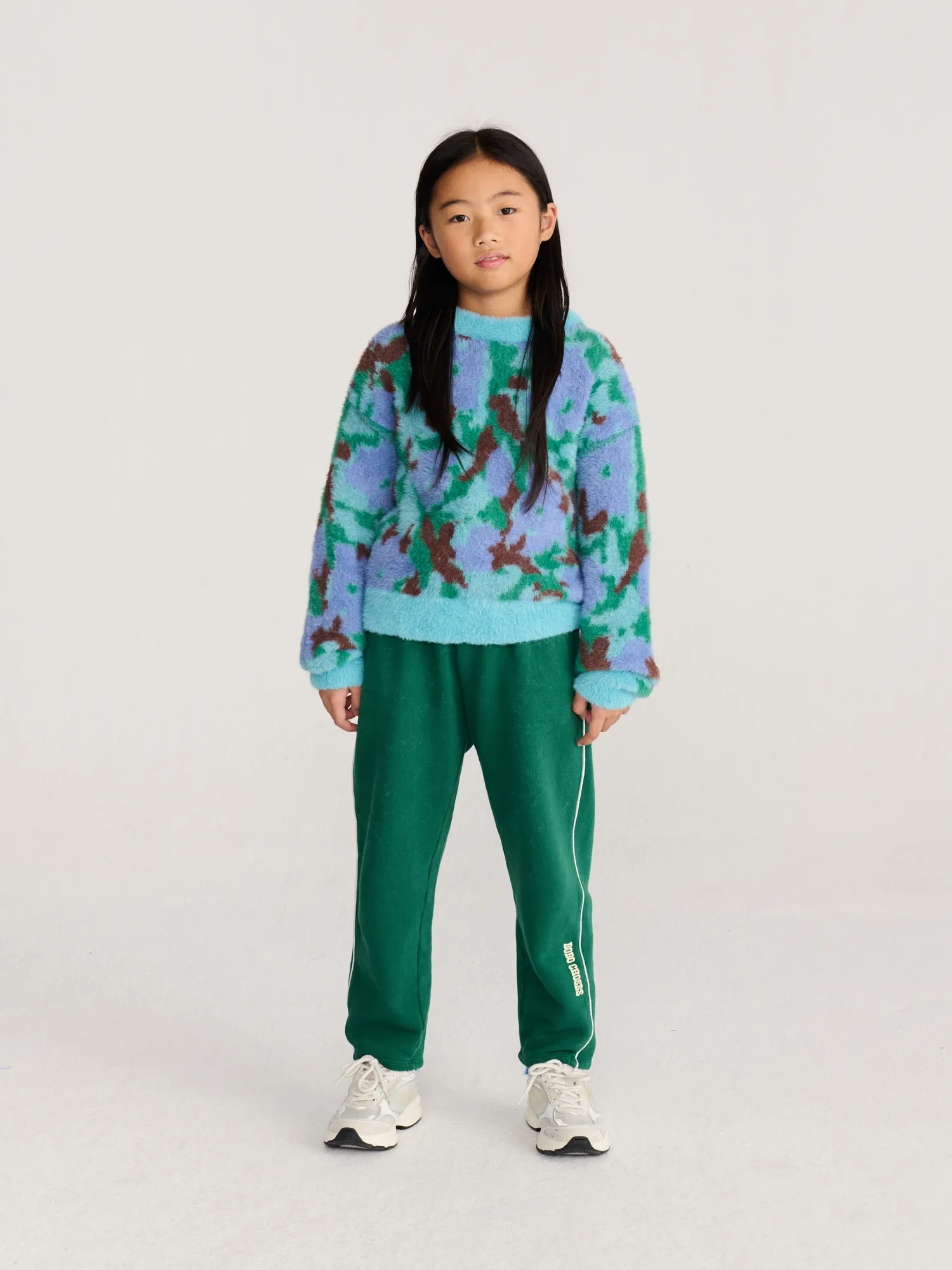 Bobo Choses Watercolor jumper grøn 2-3Y løs