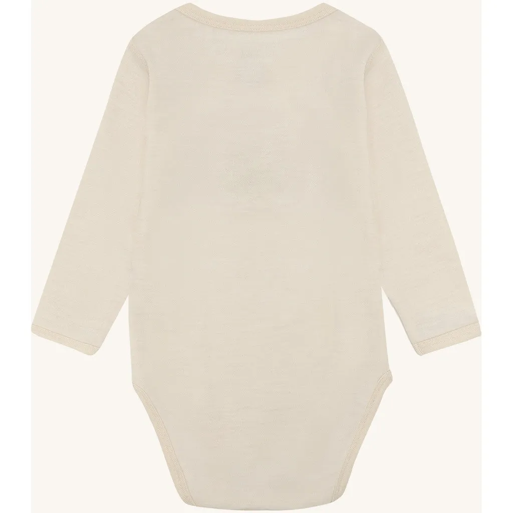 Hust & Claire Bo Sheep body Off White merino langærmet