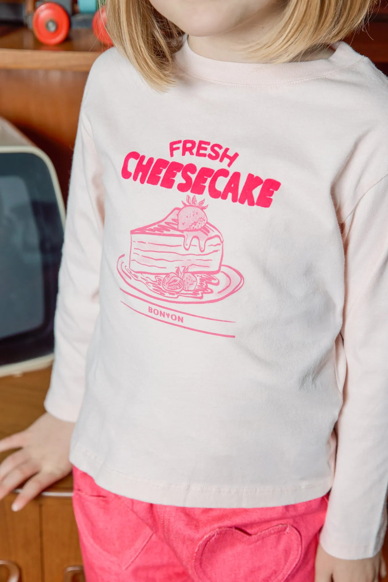 Bonton Taxo Cheesecake T-shirt rosa bomuld 2-14 år