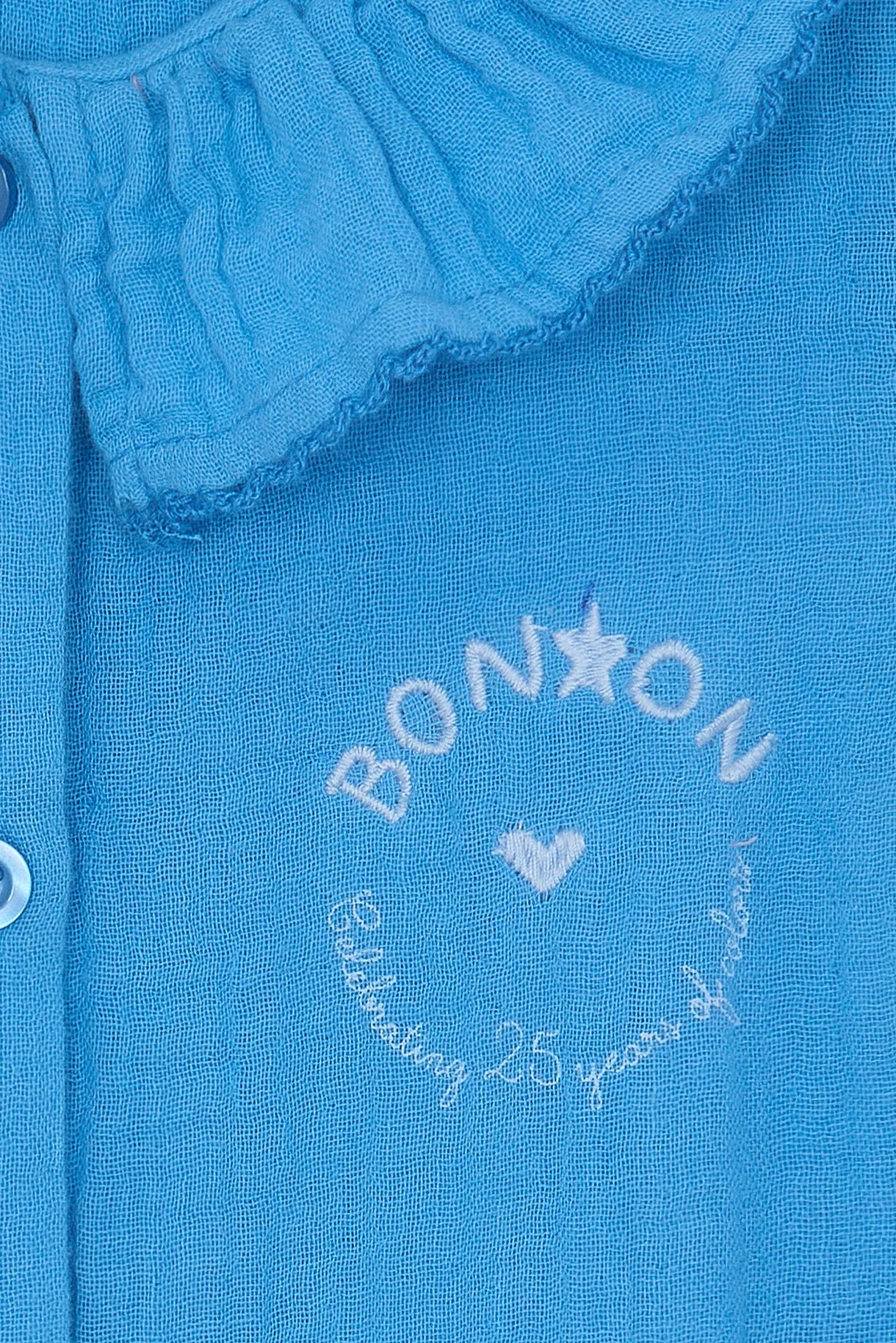 Bonton Norma heldragt mellemblå bomuld til baby