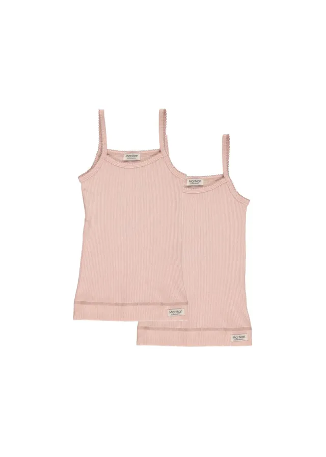 MarMar Strap Vest undertrøje Rose 2-pak modal