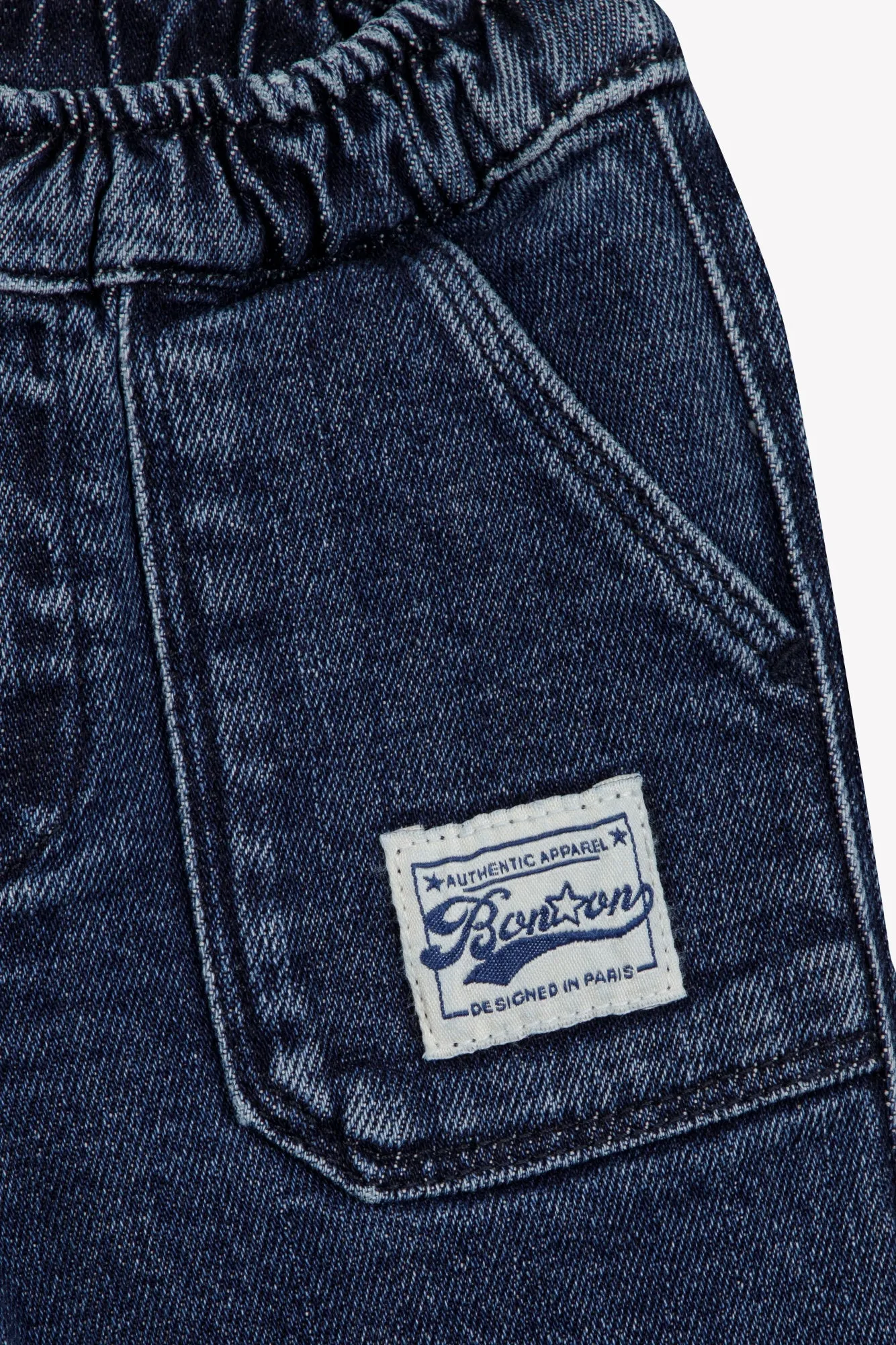 Bonton Mike Malaga jeans denim med elastiktalje