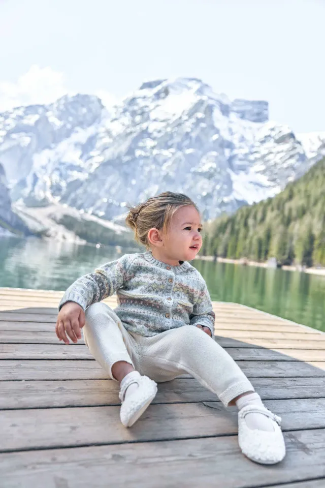 Bonton Mon Lapin legging beige bomuld cashmere