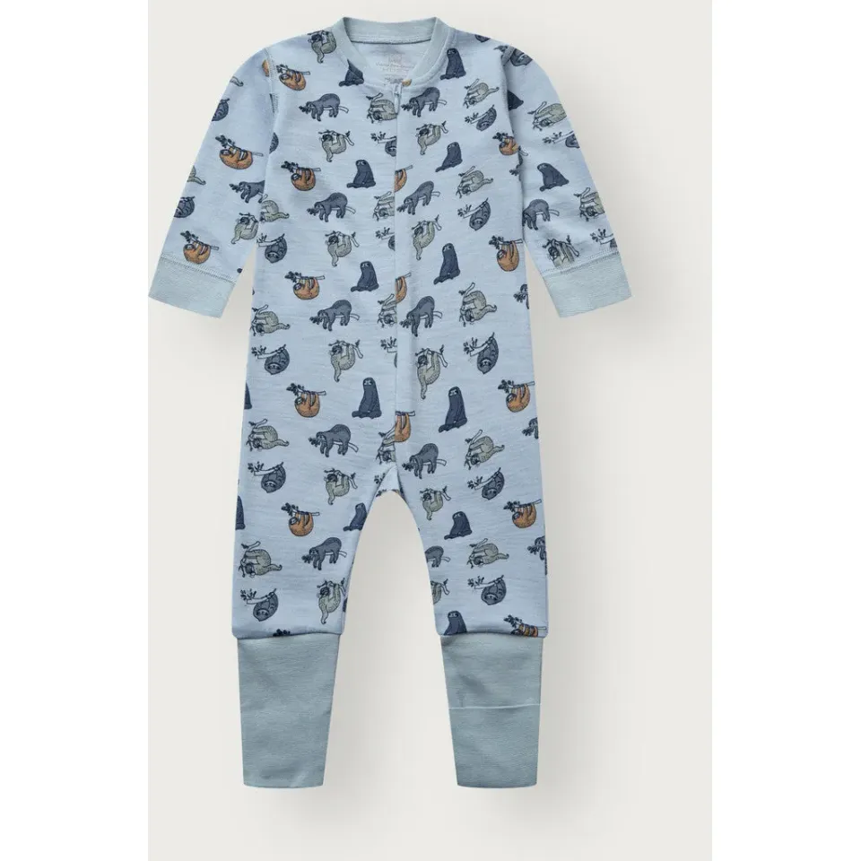Hust & Claire HC Manu Zip Lazy natdragt Baby Blue uld