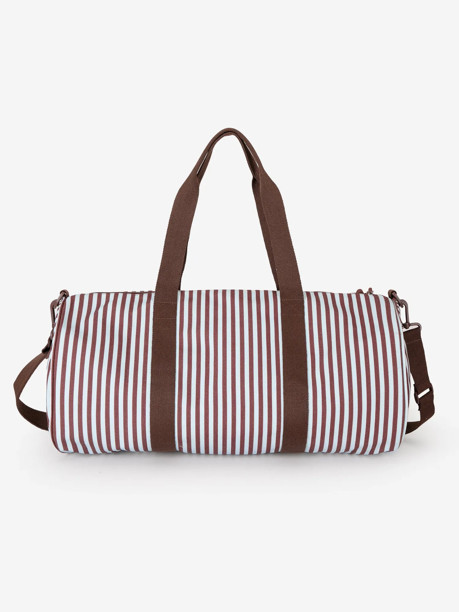 Bobo Choses Striped Canvas sportstaske mørkebrun