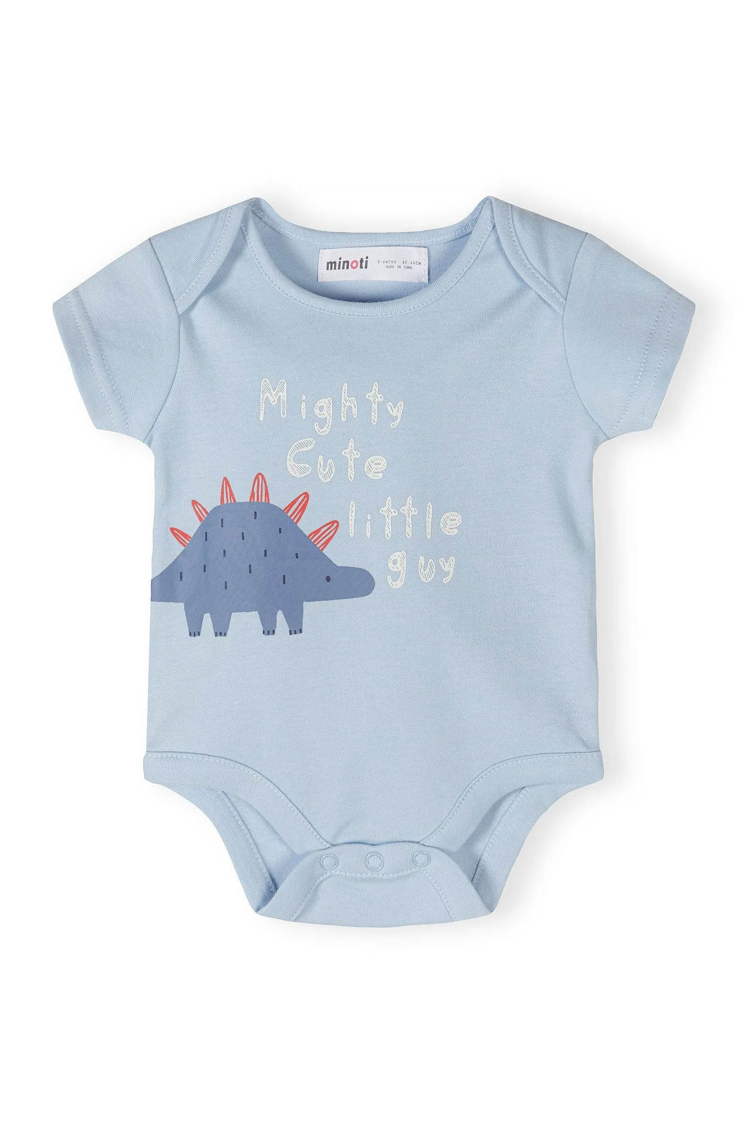 Minoti 44538 body 5-pak lyseblå bomuld til baby
