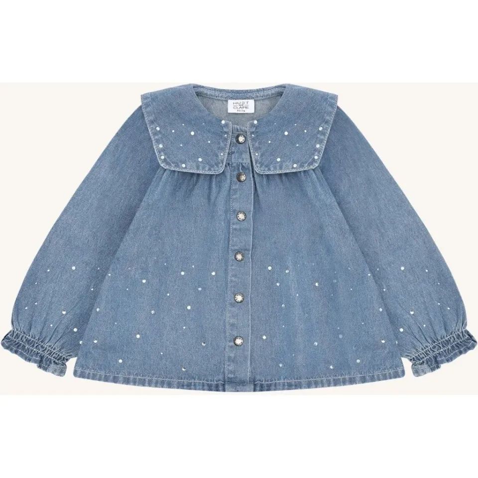 Hust & Claire HCKaroline kjole Blue Denim bomuld