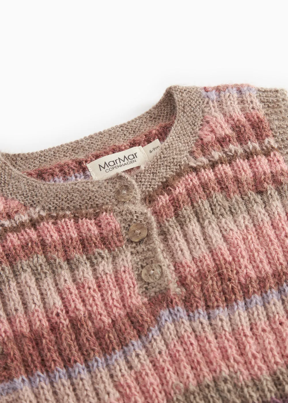 MarMar Talvar strikvest Multicolour Girl alpaka