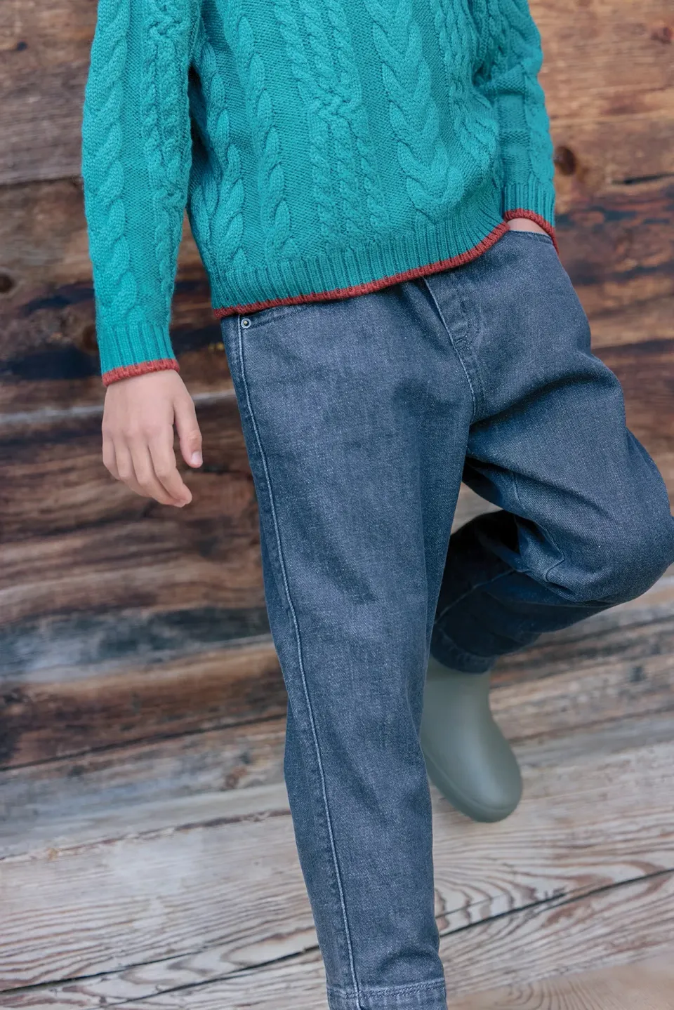 Bonton Fracas Denim Gris jeans grå til drenge