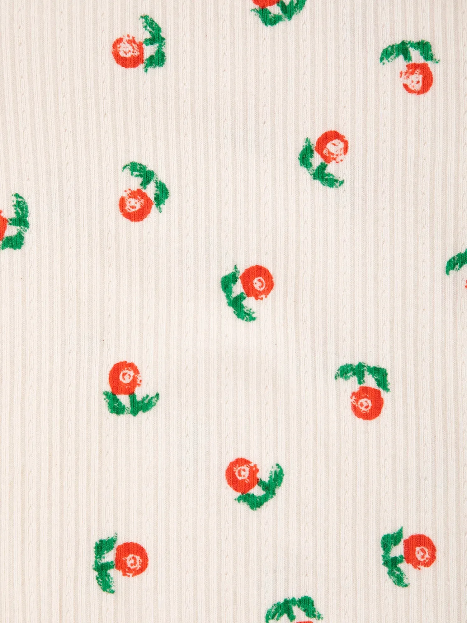 Bobo Choses Stamp Bloom body offwhite økologisk slim