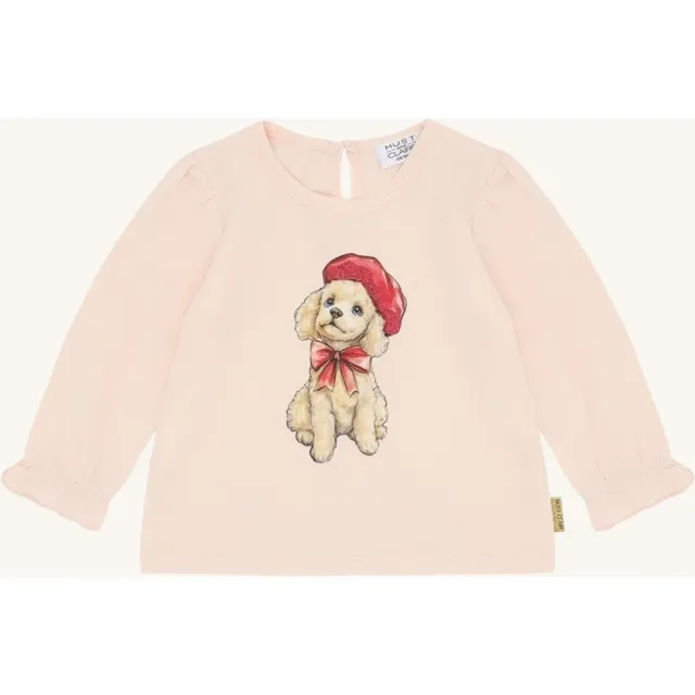 Hust & Claire Alma Poodle bluse Quartz bomuld