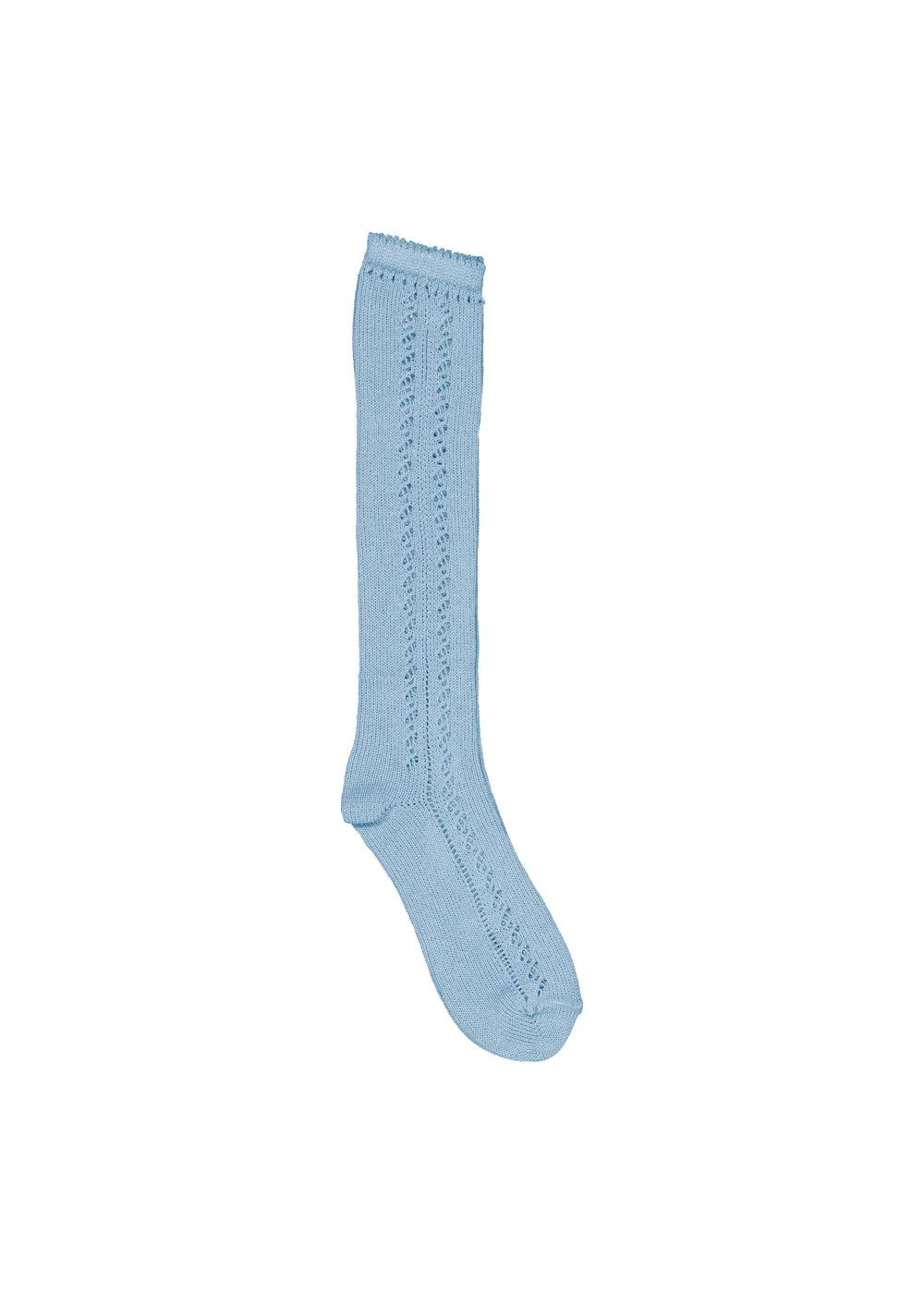 MarMar Knee Socks Pointelle knæstrømper Sky Blue