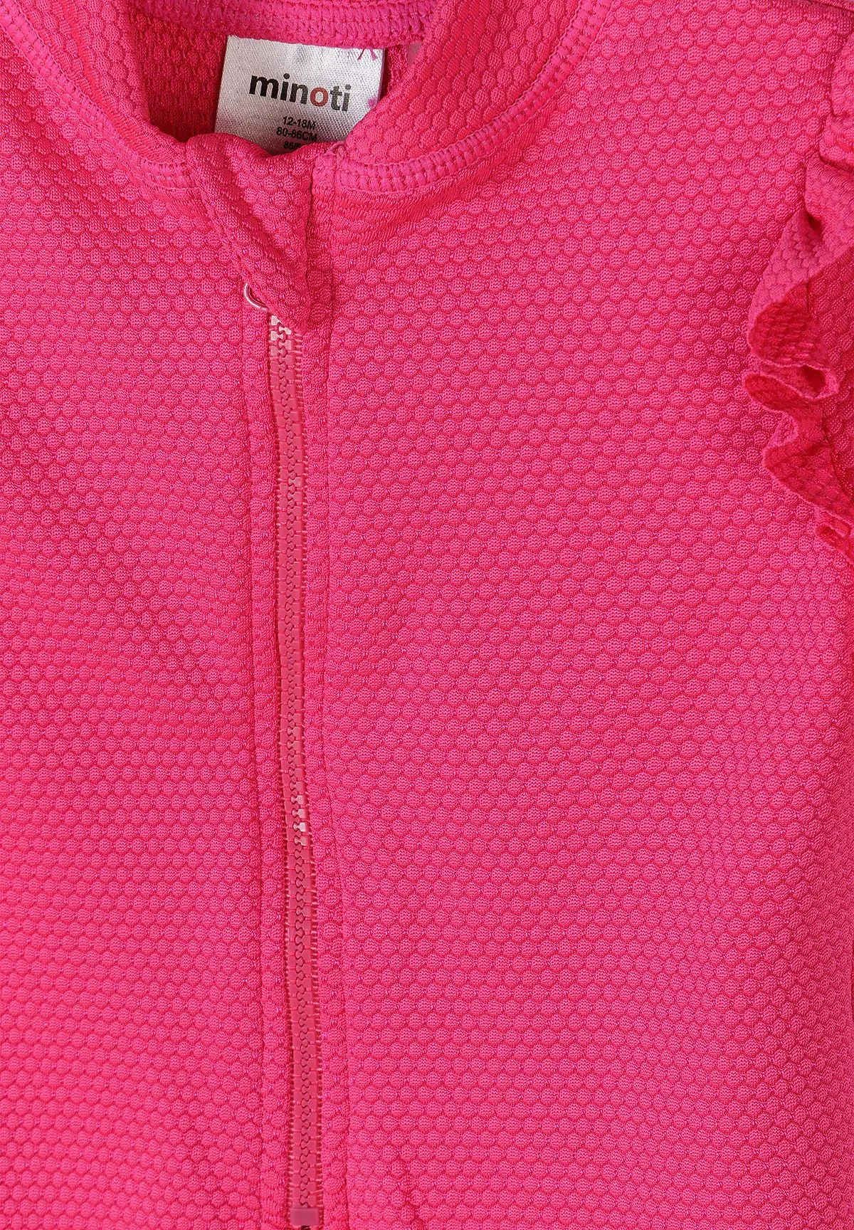 Minoti svømmedragt pink flæse polyester