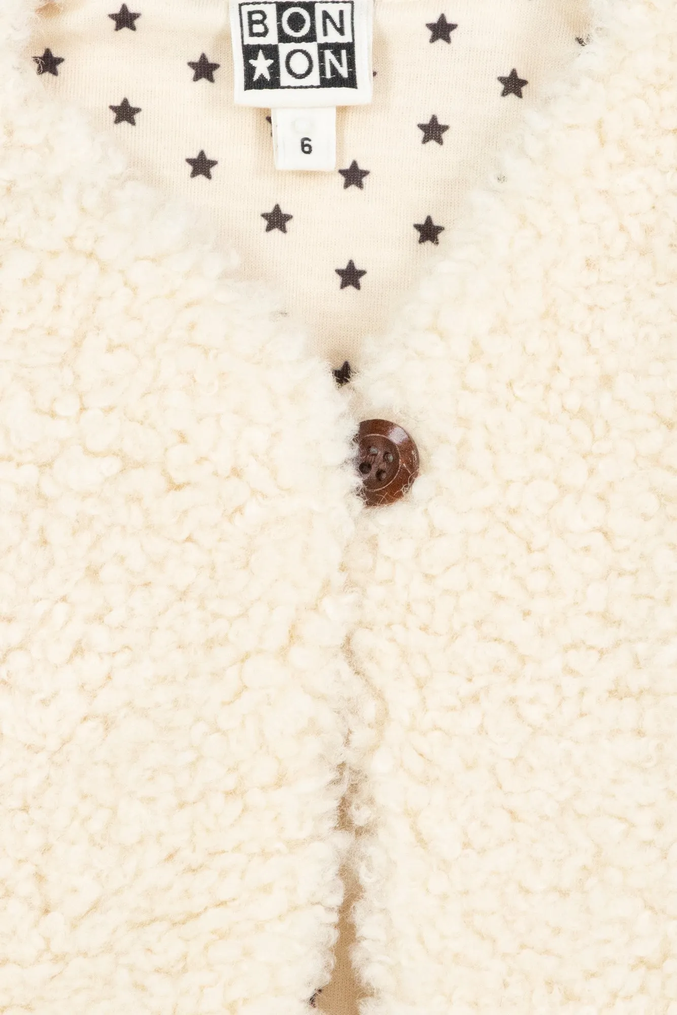 Bonton Beti Milk Sherpa vest str 3M - sherpa