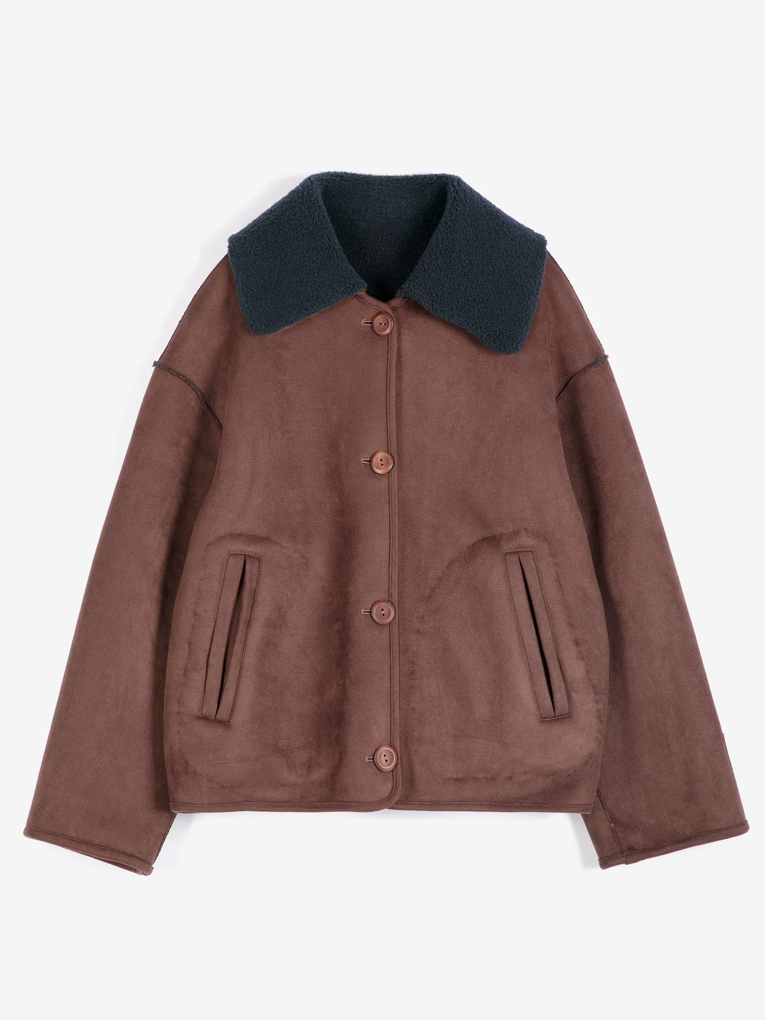 Bobo Choses Reversible Soft Sherpa jakke vendbar varm