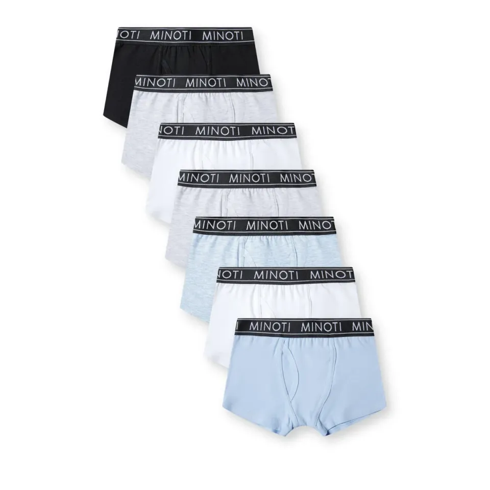 Minoti 40968 boxershorts til drenge 7-pak bomuld