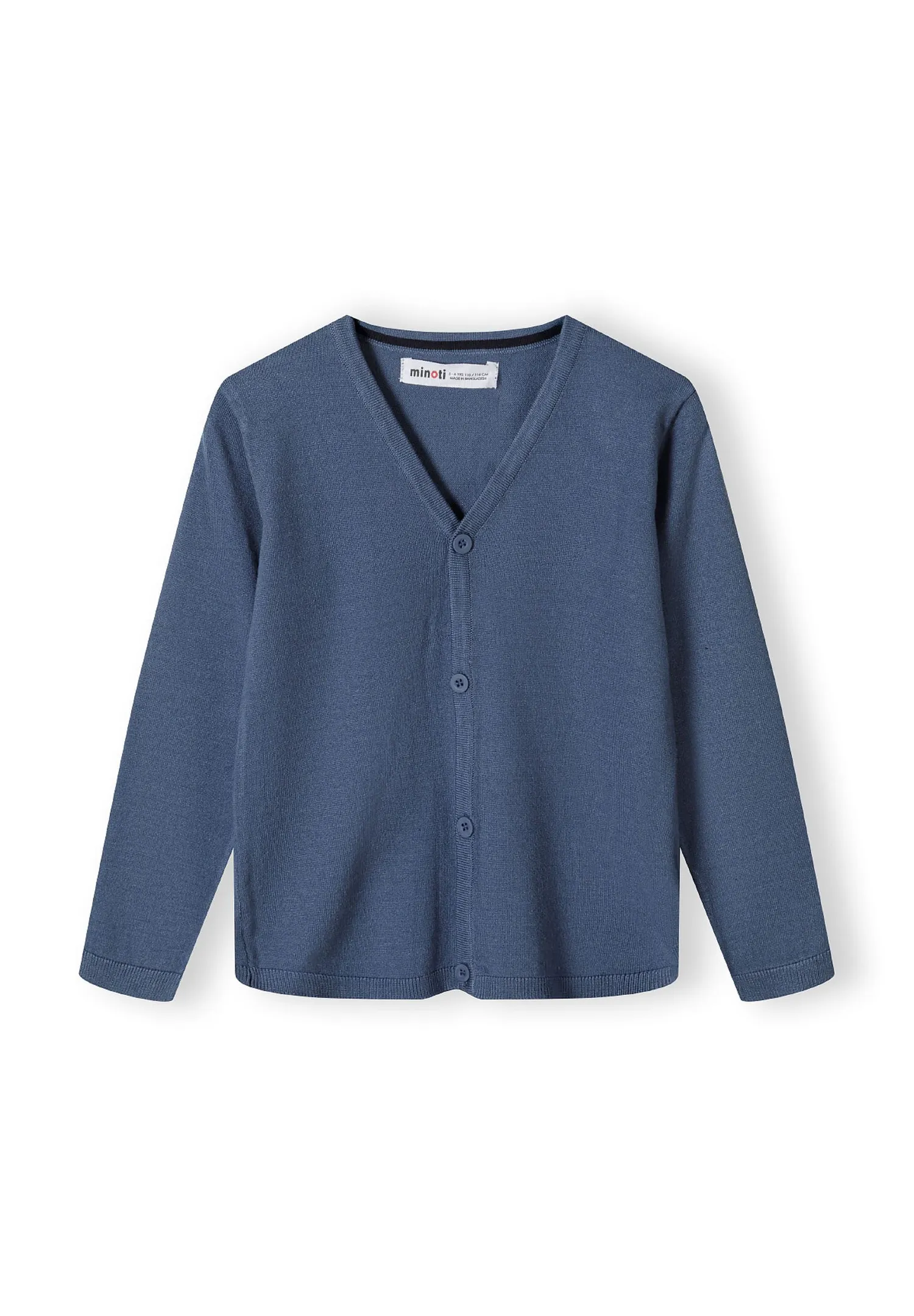 Minoti 43905 cardigan V-hals blå strik