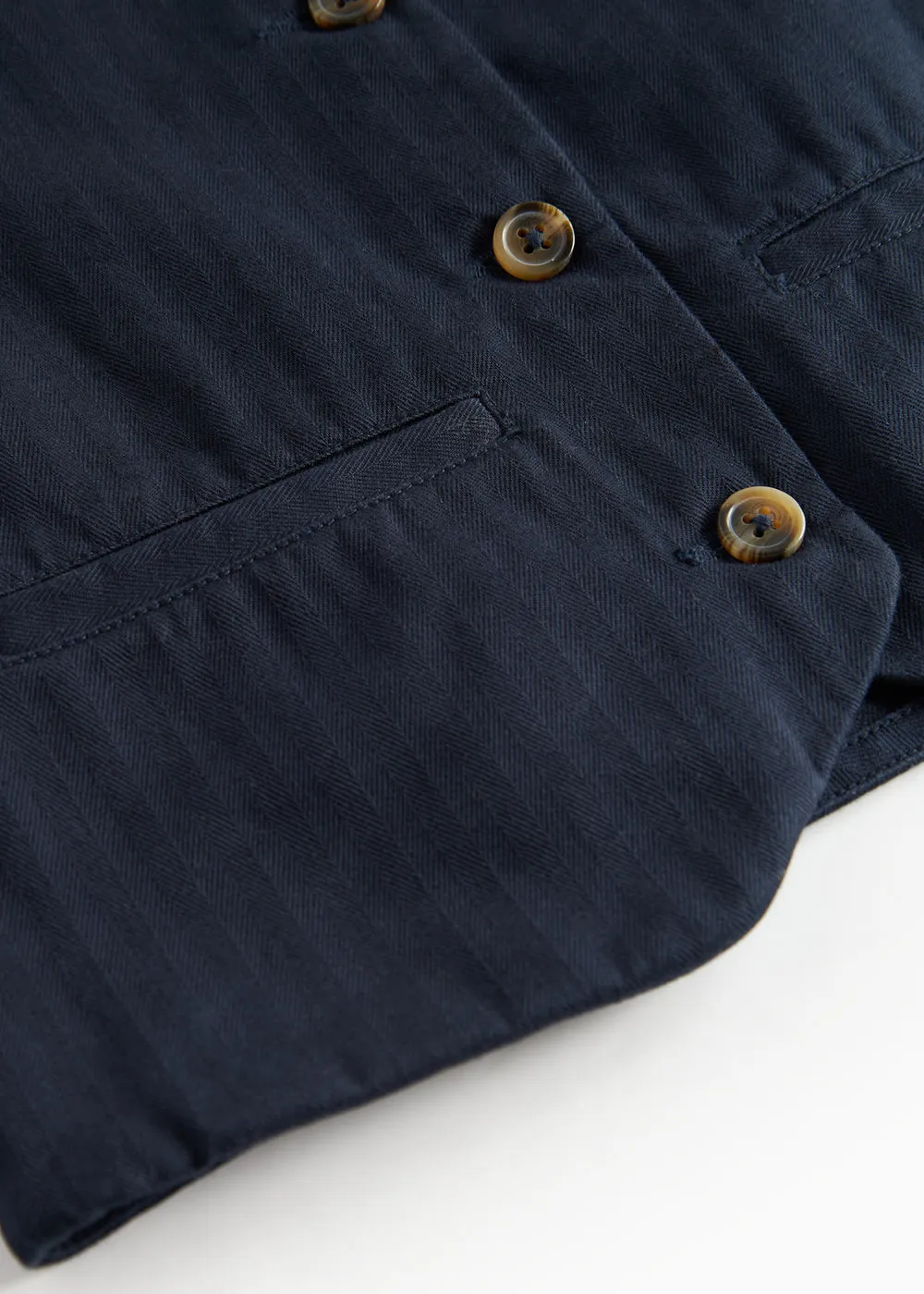 MarMar Jason vest Pilot Navy twill til fest