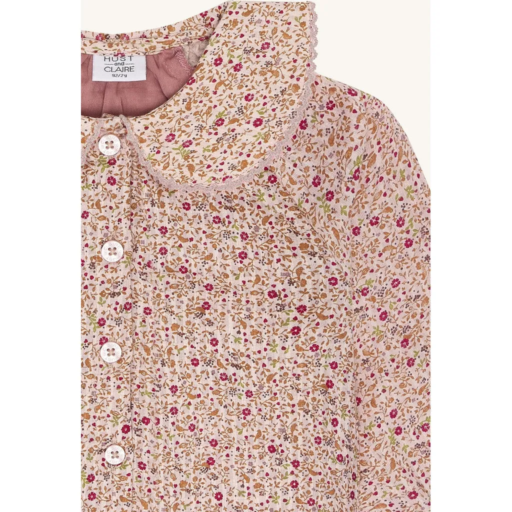 Hust & Claire HCRoselyn skjorte Hushed Pink blomst