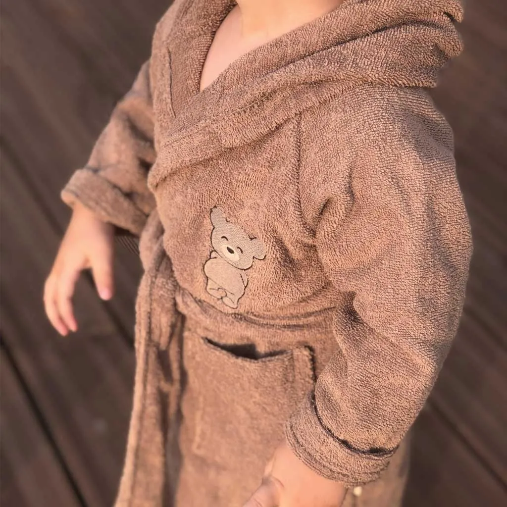 Petu Petu Livo badekåbe Teddy bomuld til børn