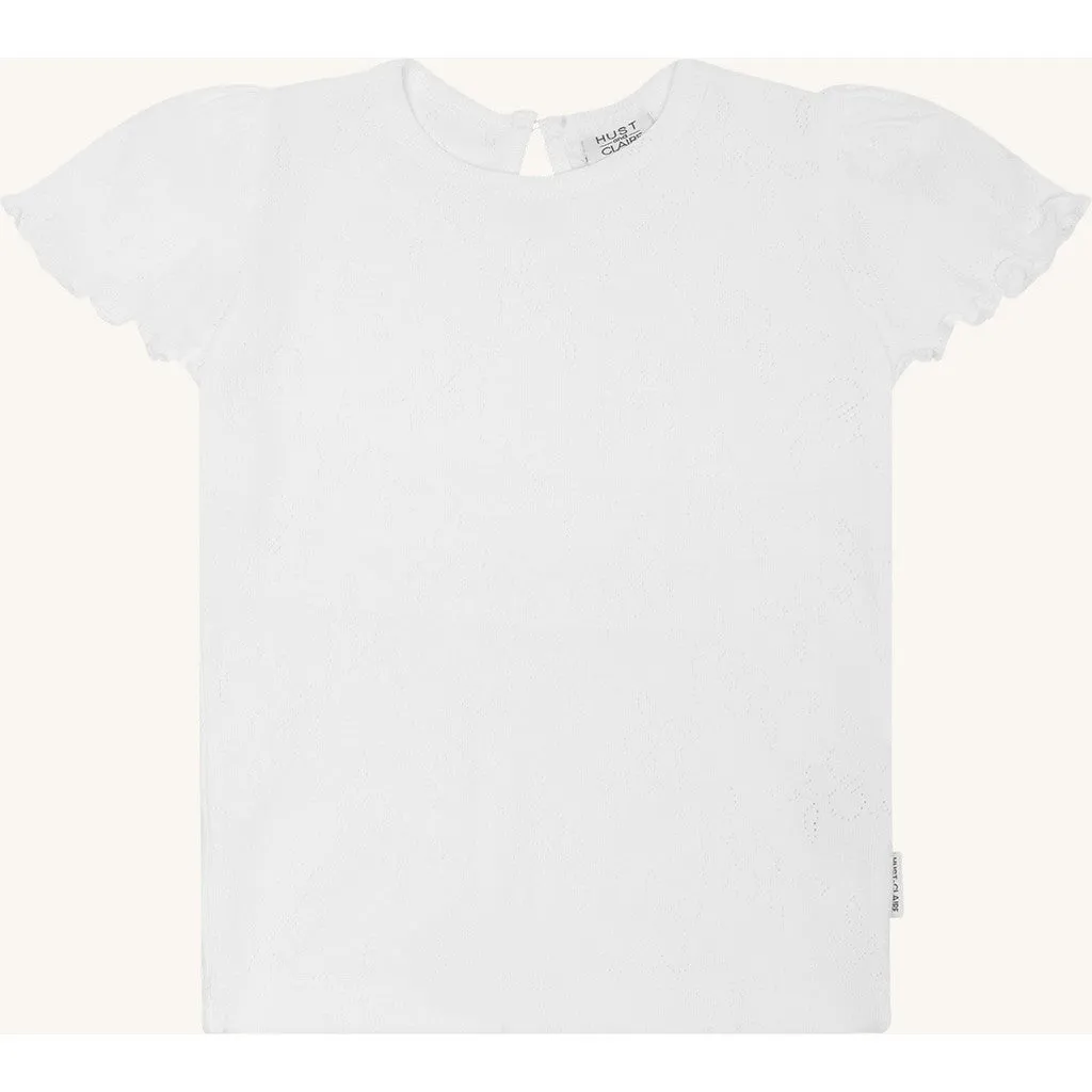 Hust & Claire HCAlma T-shirt Hvid Økologisk Bomuld