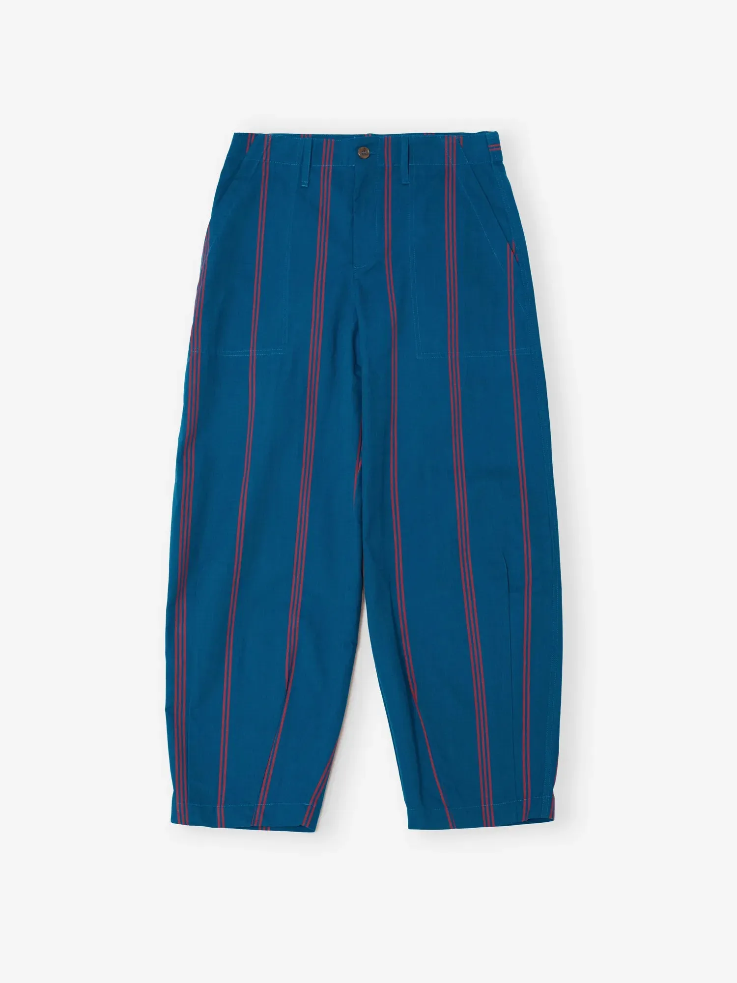 Bobo Choses Triple Stripes barrel bukser S blå