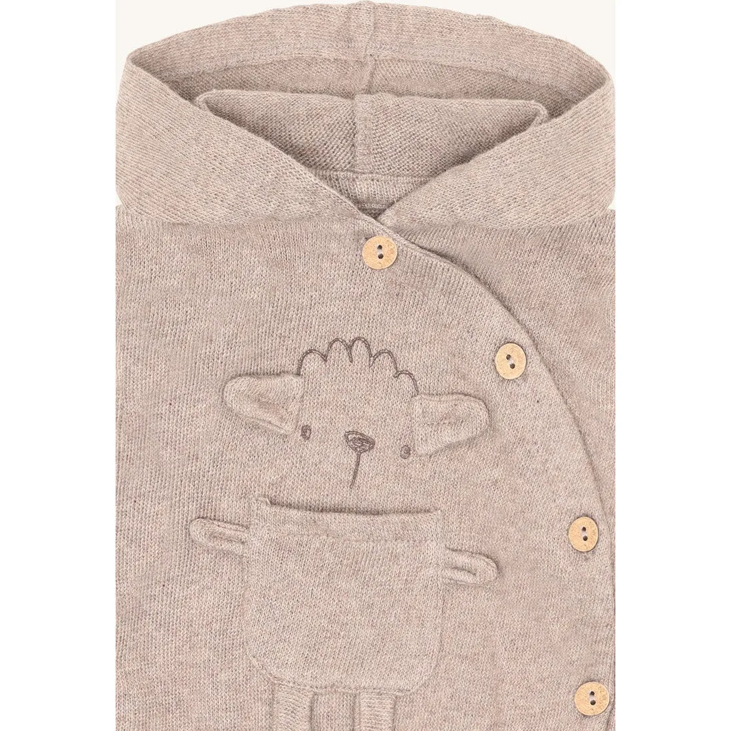 Hust & Claire Cookie Sheep cardigan Kangaroo Melange bomuld