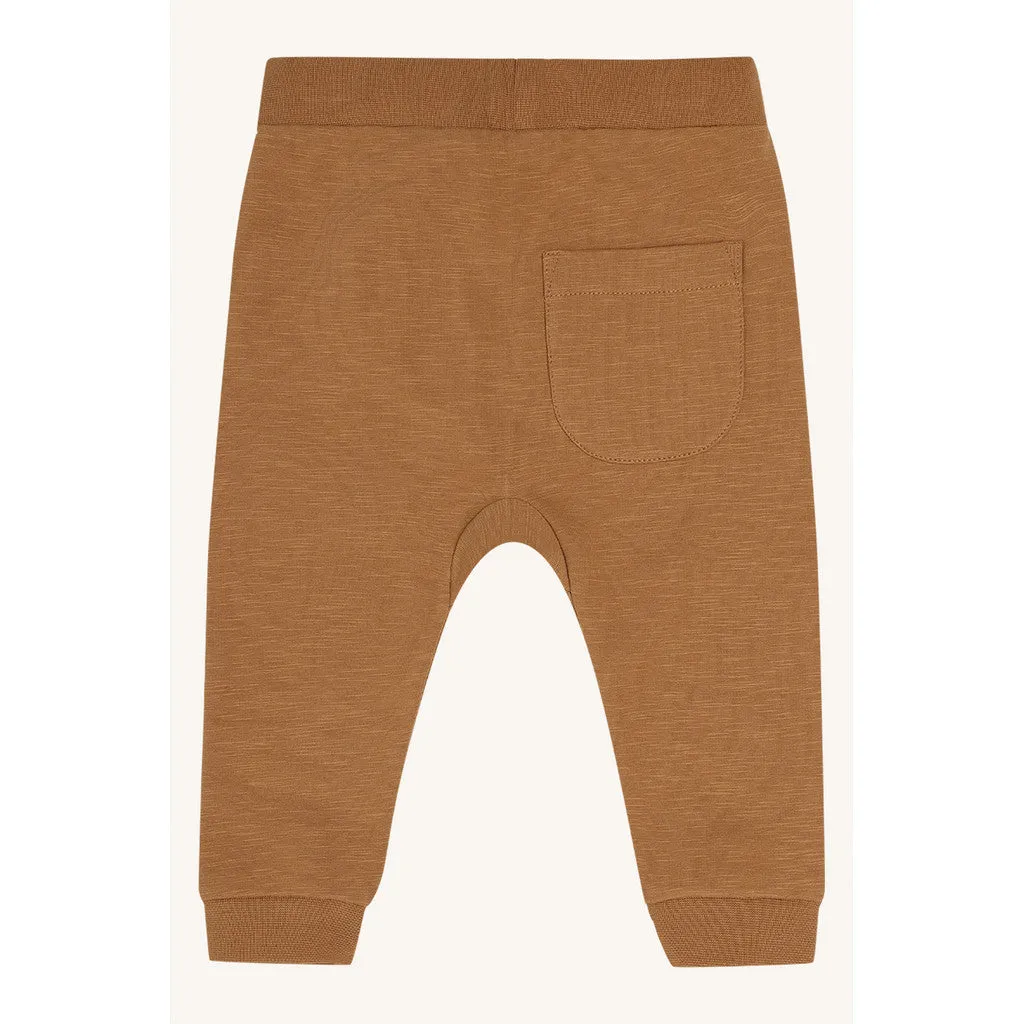 Hust & Claire Georgey Solid Brushed joggingbukser Chipmunk økologisk