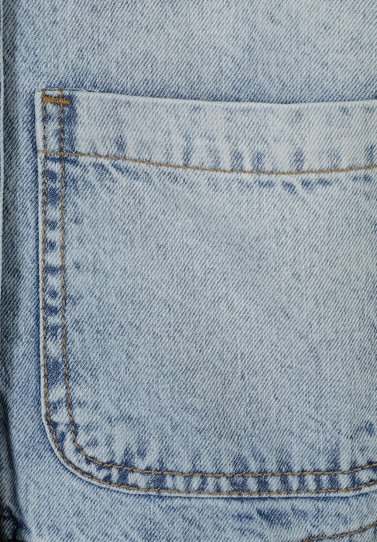 Minoti 43876 denimjakke lyseblå acid-wash uforet