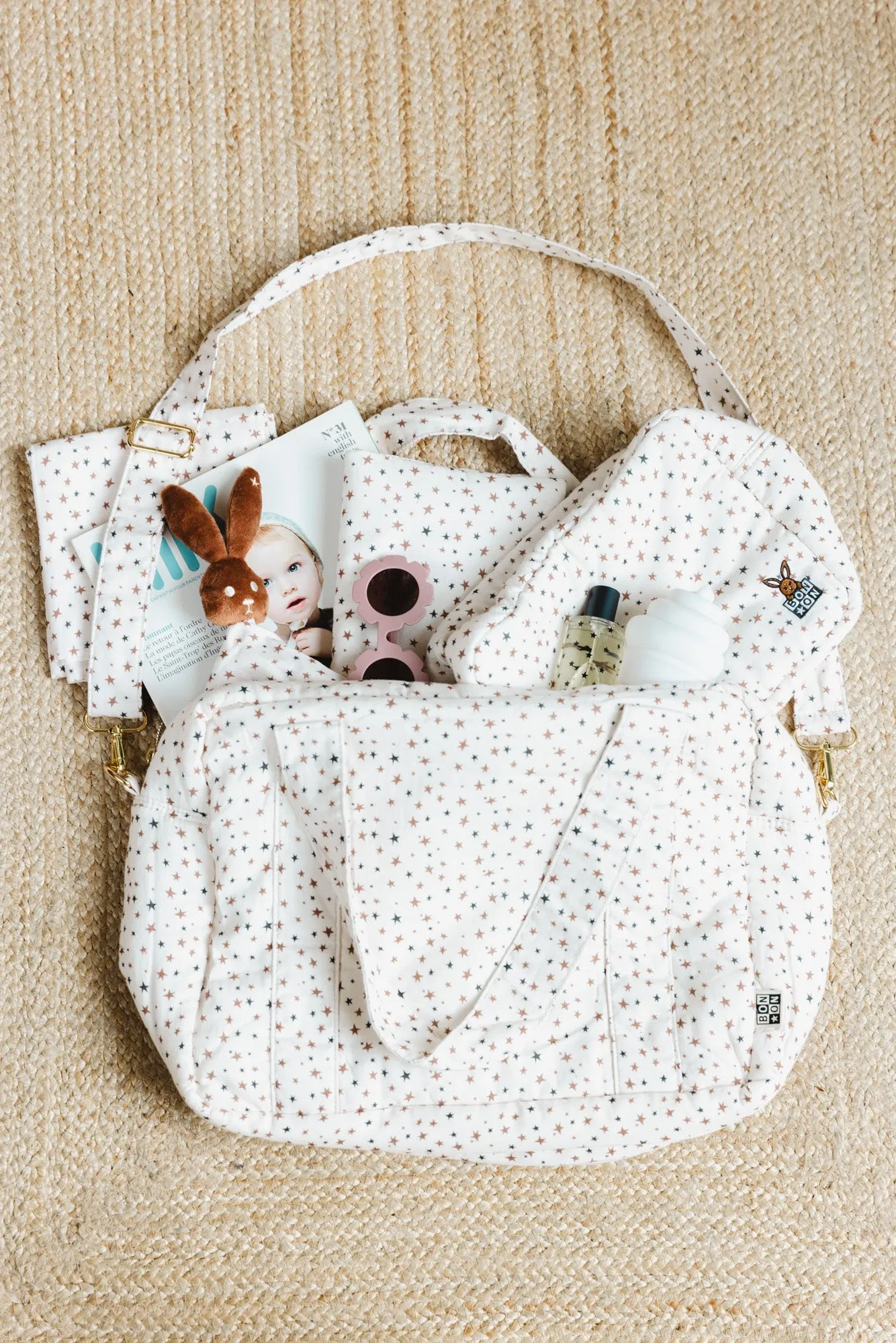 Bonton Baby Star pusletaske bomuld stjerneprint