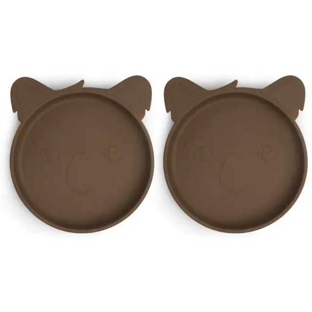 nuuroo Akila silikone tallerken acorn koala 2-pak