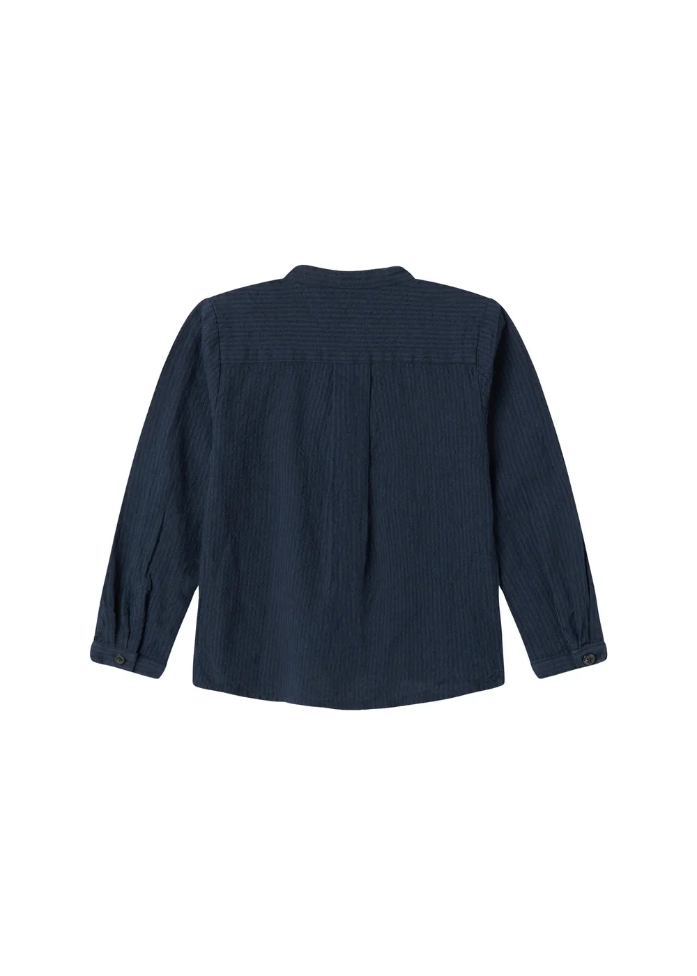 MarMar Torben skjorte Dark Blue Stripe chambray 2-12Y