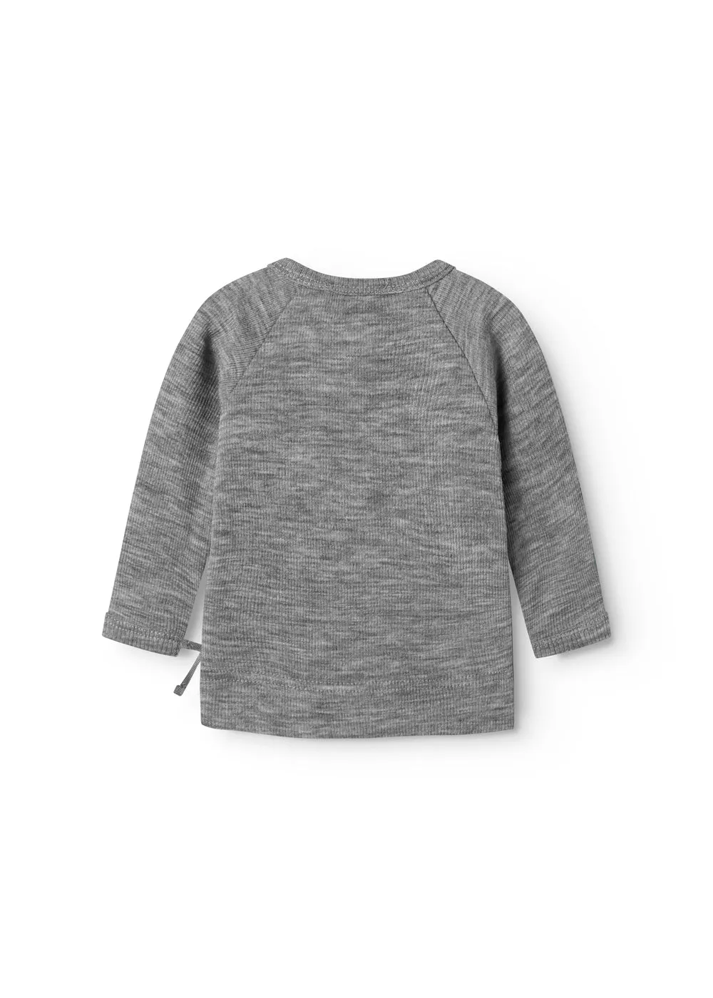 MarMar Tut Wrap LS uldrib bluse Grey Melange