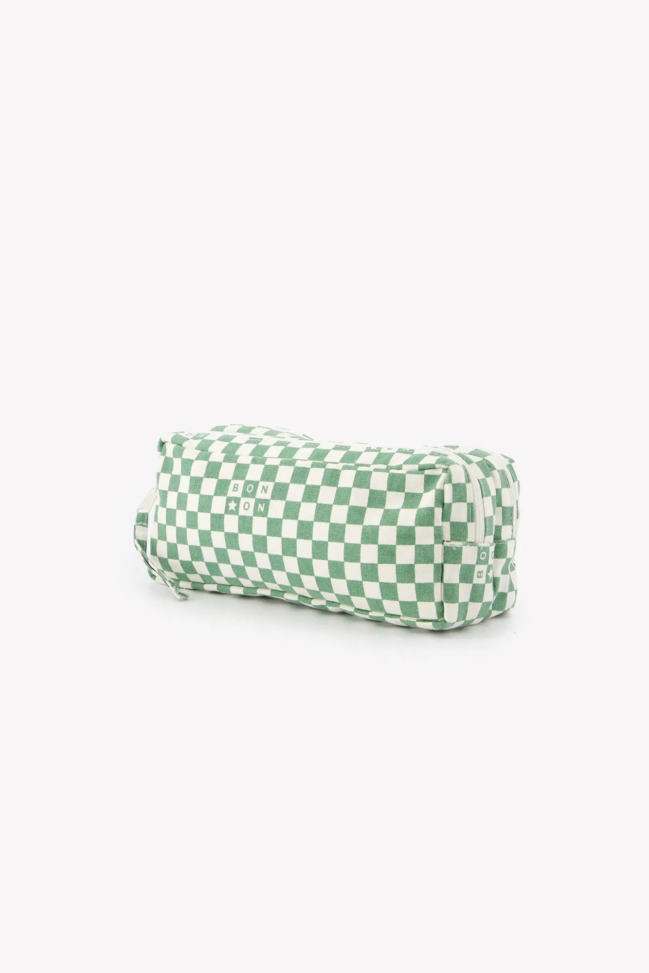 Bonton Damier Vert penalhus grøn tern 22 cm