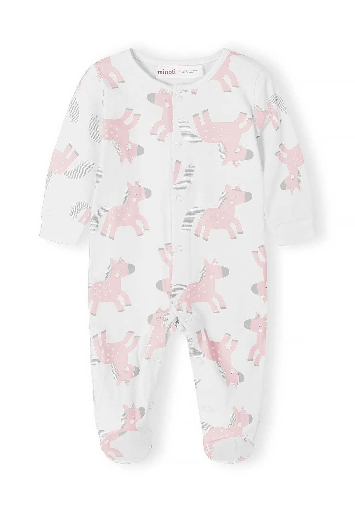 Minoti natdragt til baby 5-pak med print