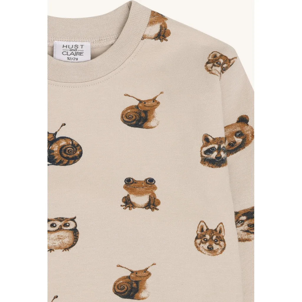 Hust & Claire HCAnton Forest Heads bluse French Oak