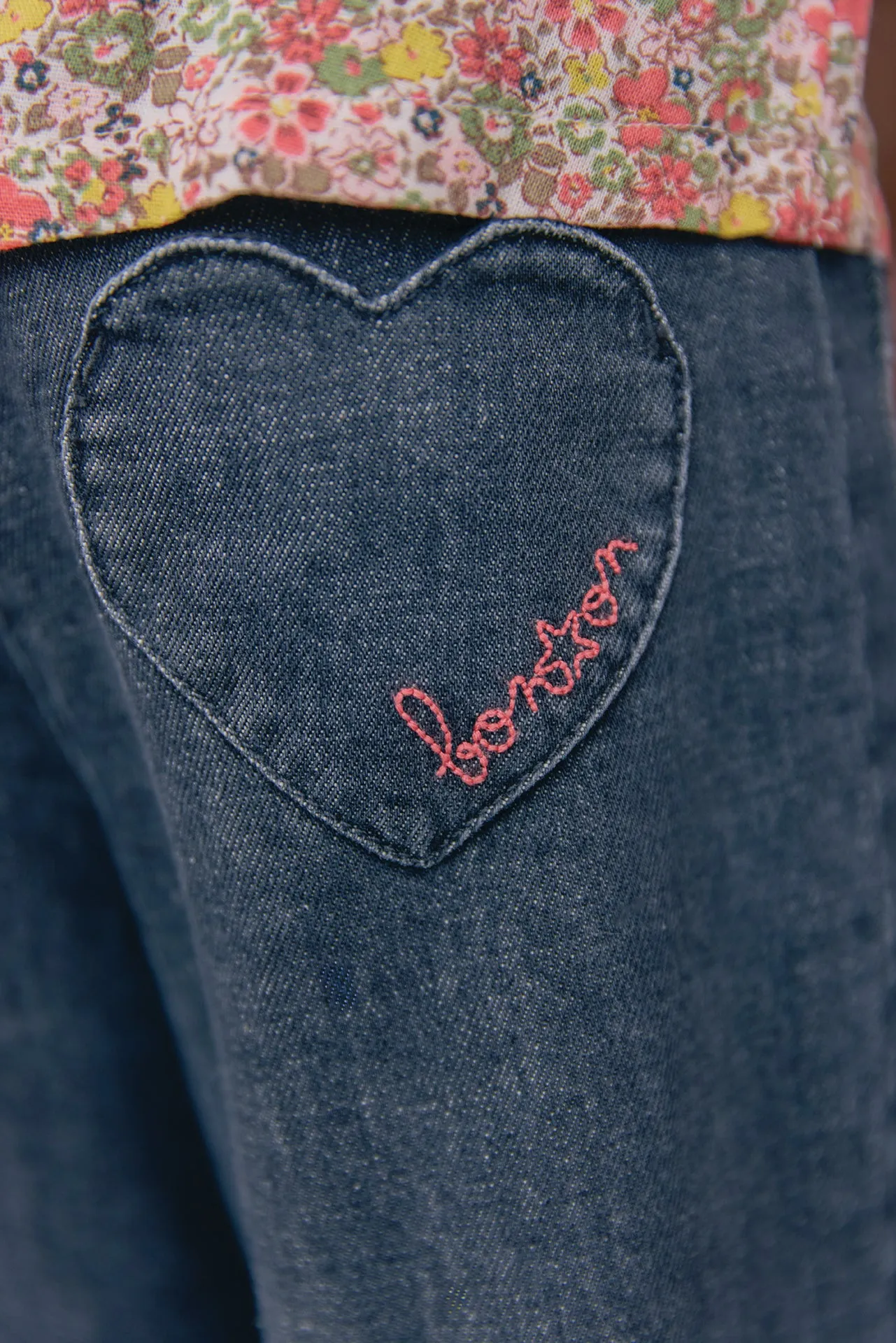 Bonton Lakiko grå denim jeans flare pige